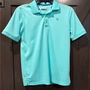 Ariat Kids Light Blue Polo Shirt
